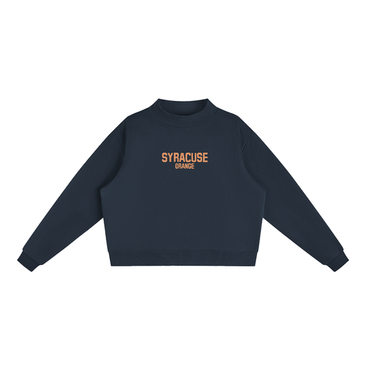 Syracuse Embroidered Mock-Neck