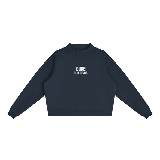 Duke Embroidered Mock-Neck