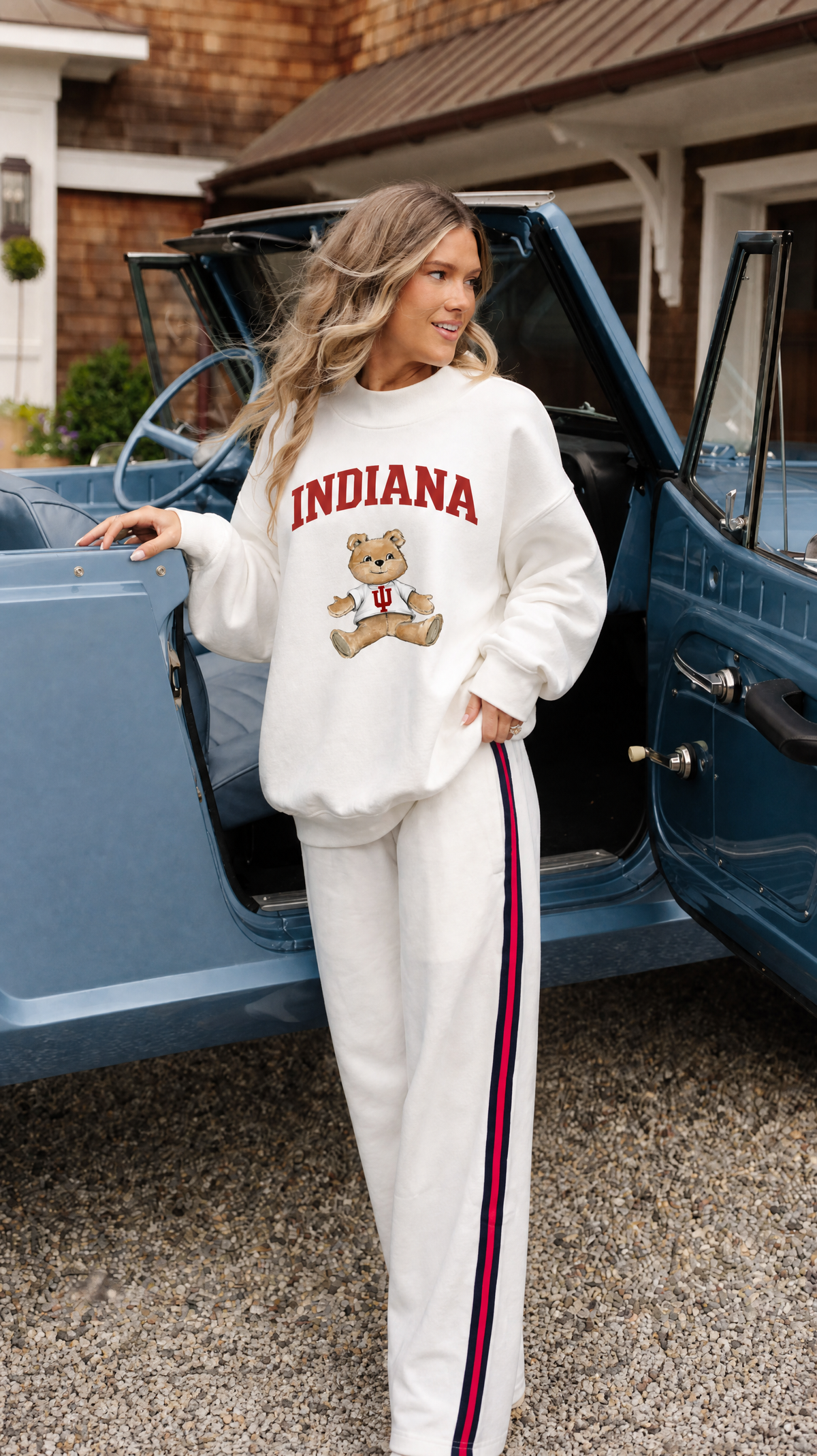 Indiana Mock-Neck Crew Sweatshirt
